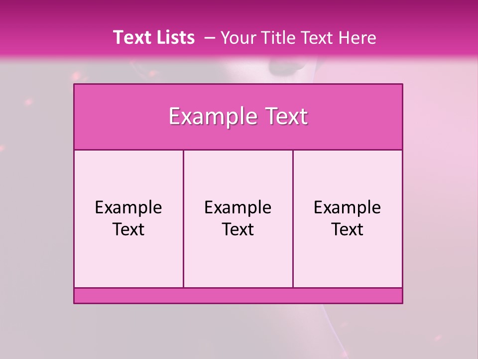 Lights Pink Blur PowerPoint Template
