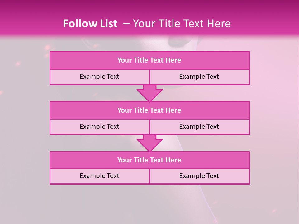 Lights Pink Blur PowerPoint Template