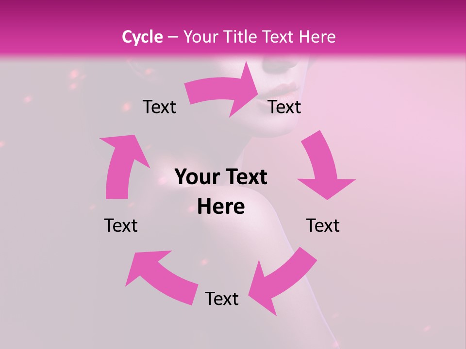 Lights Pink Blur PowerPoint Template