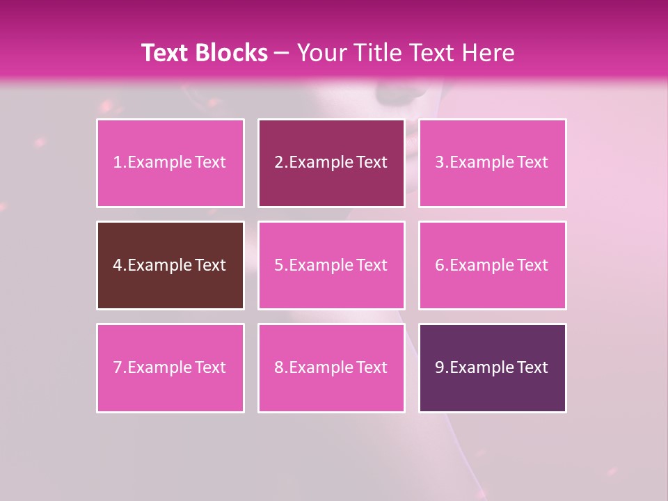 Lights Pink Blur PowerPoint Template