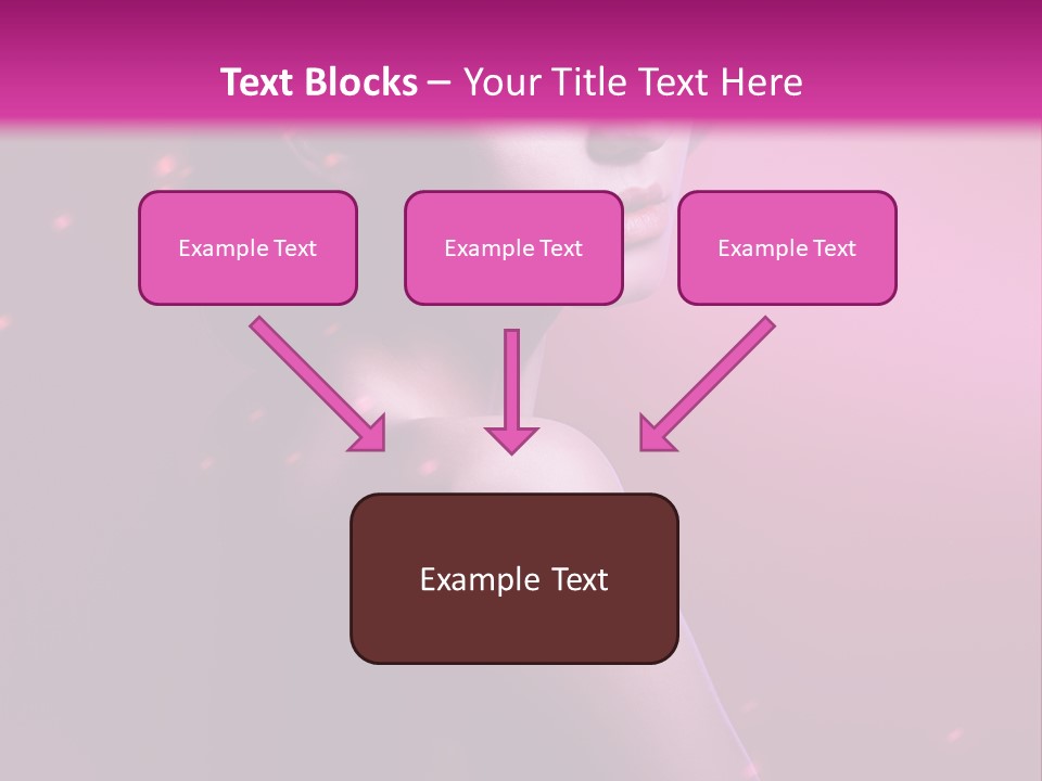 Lights Pink Blur PowerPoint Template