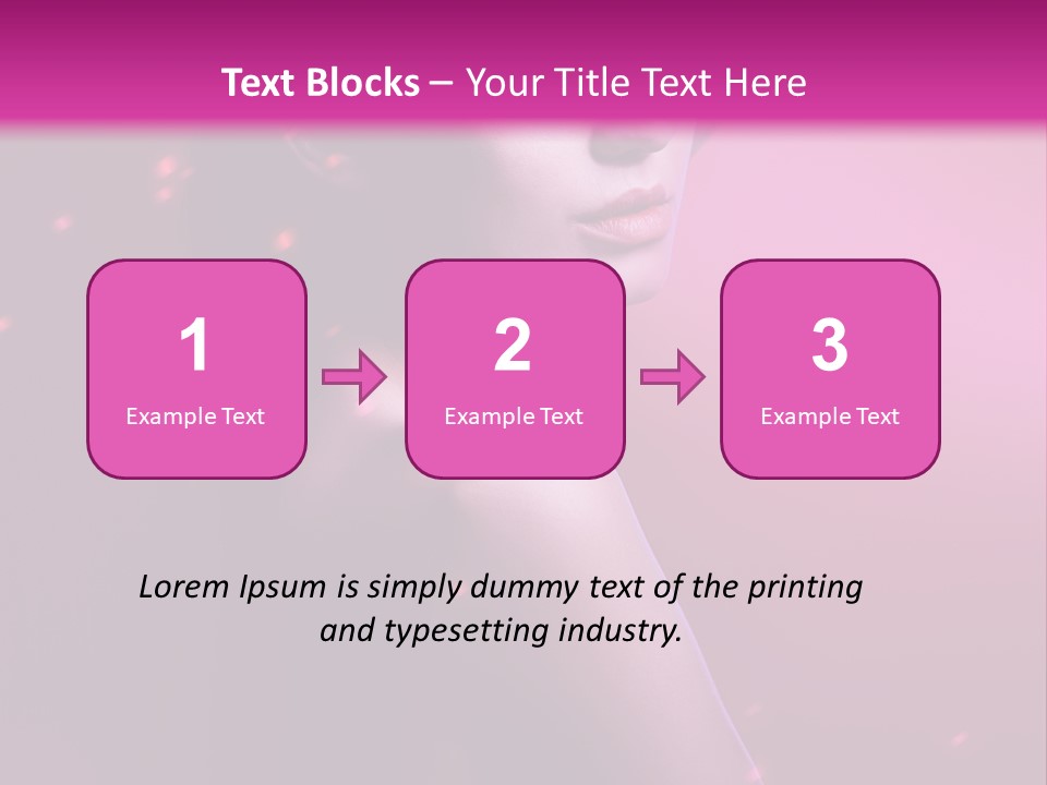 Lights Pink Blur PowerPoint Template
