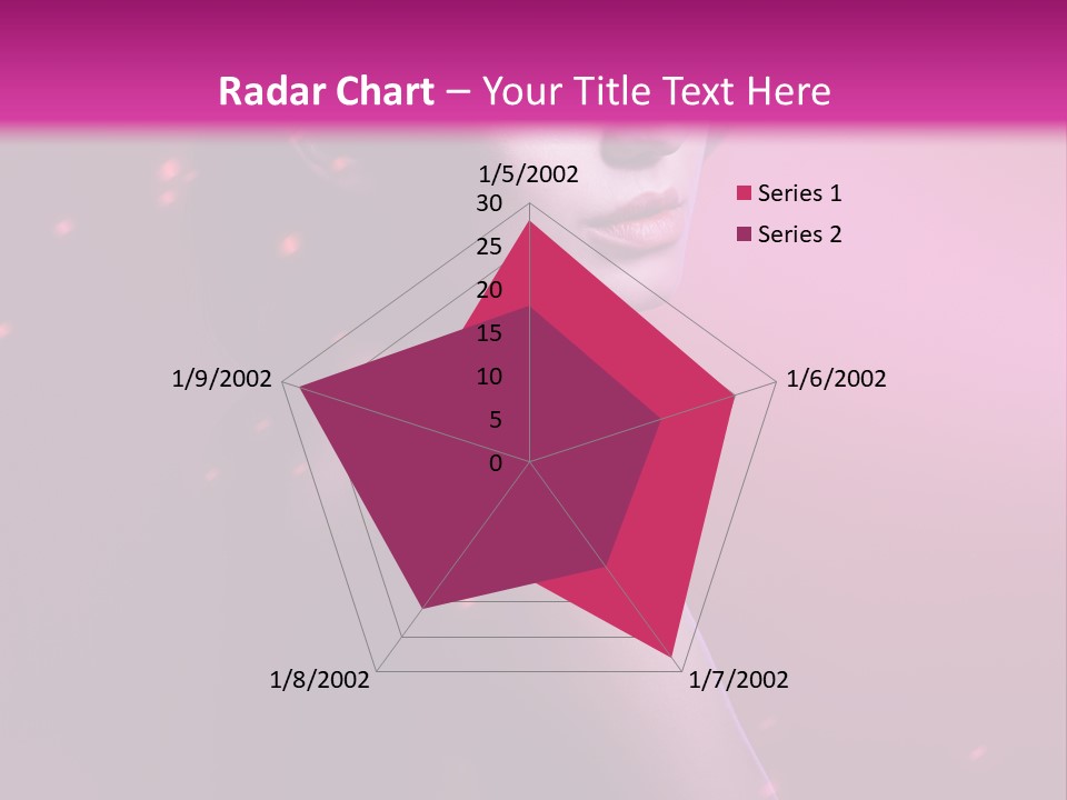 Lights Pink Blur PowerPoint Template