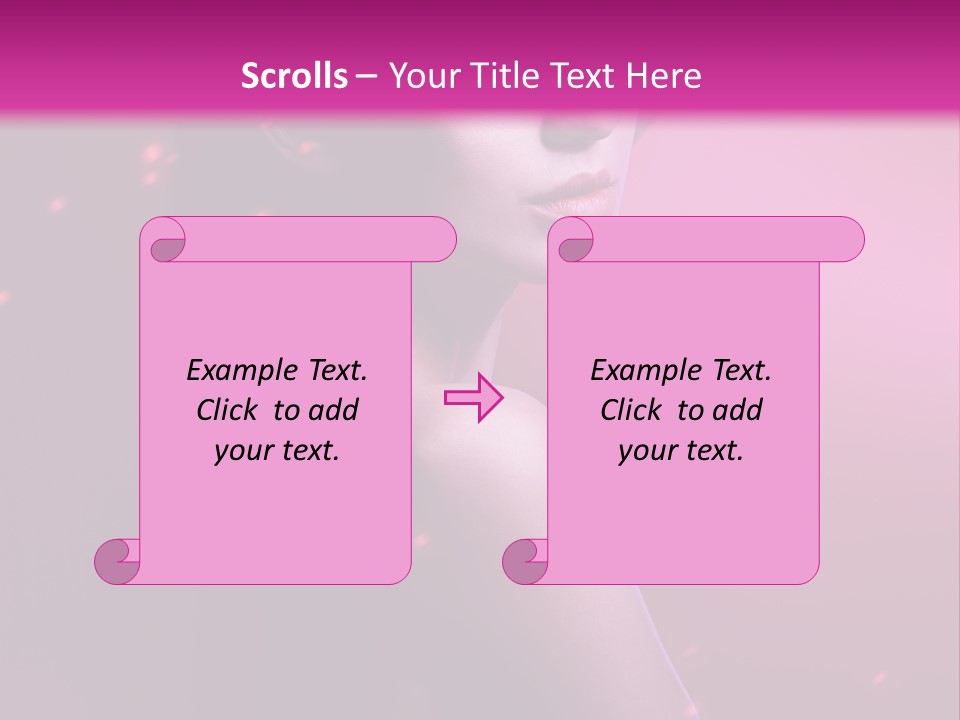 Lights Pink Blur PowerPoint Template
