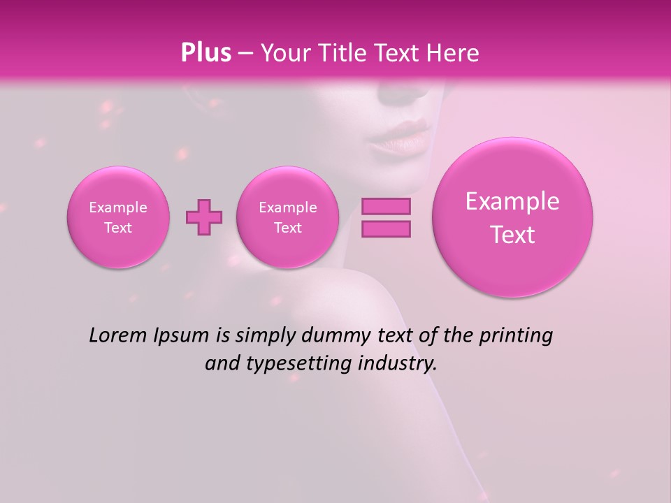 Lights Pink Blur PowerPoint Template