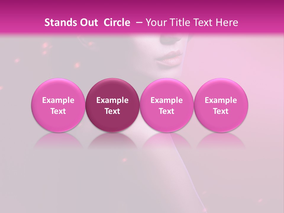 Lights Pink Blur PowerPoint Template