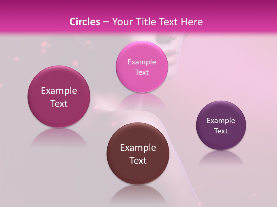 Lights Pink Blur PowerPoint Template