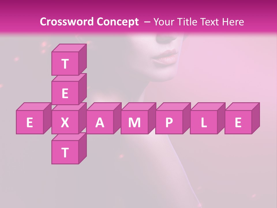 Lights Pink Blur PowerPoint Template