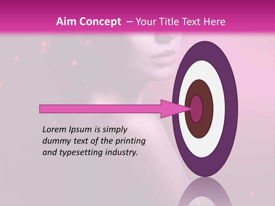 Lights Pink Blur PowerPoint Template