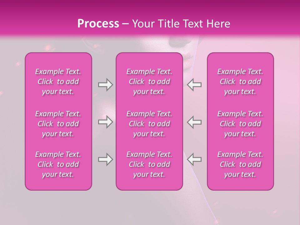 Lights Pink Blur PowerPoint Template