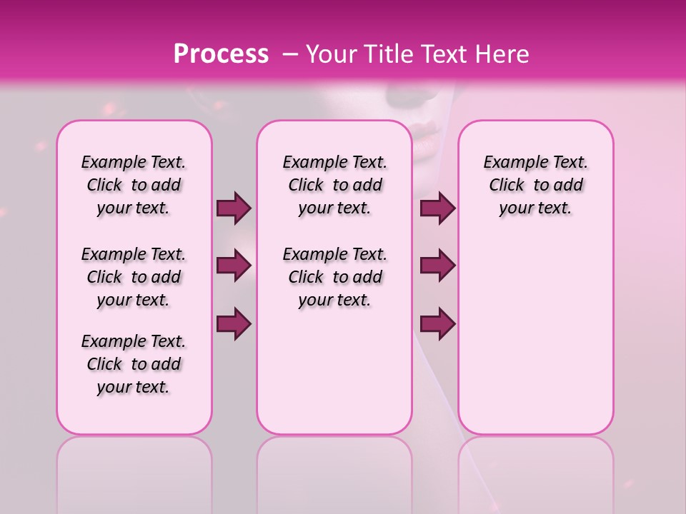 Lights Pink Blur PowerPoint Template