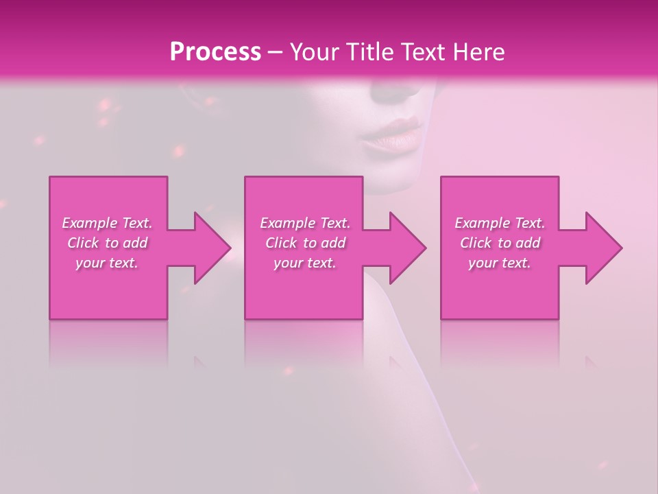 Lights Pink Blur PowerPoint Template