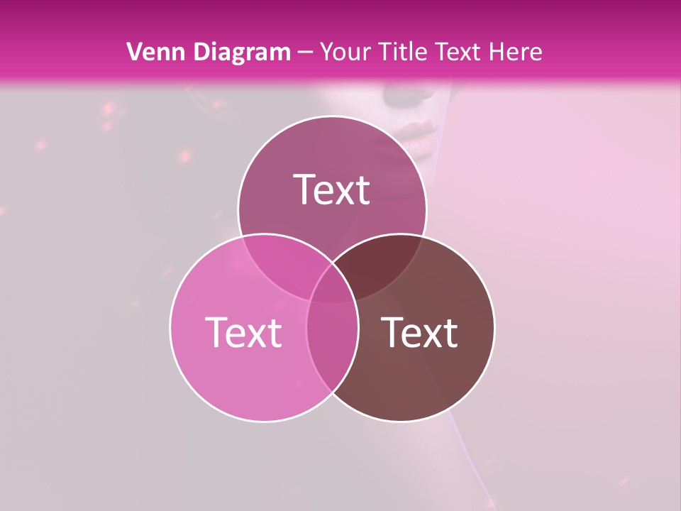 Lights Pink Blur PowerPoint Template