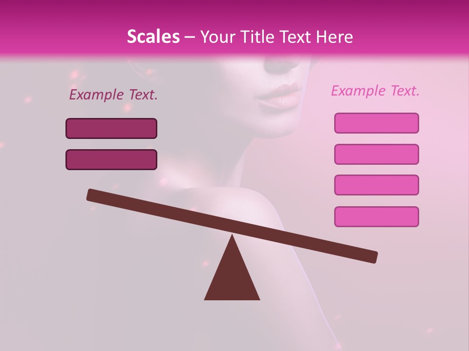 Lights Pink Blur PowerPoint Template