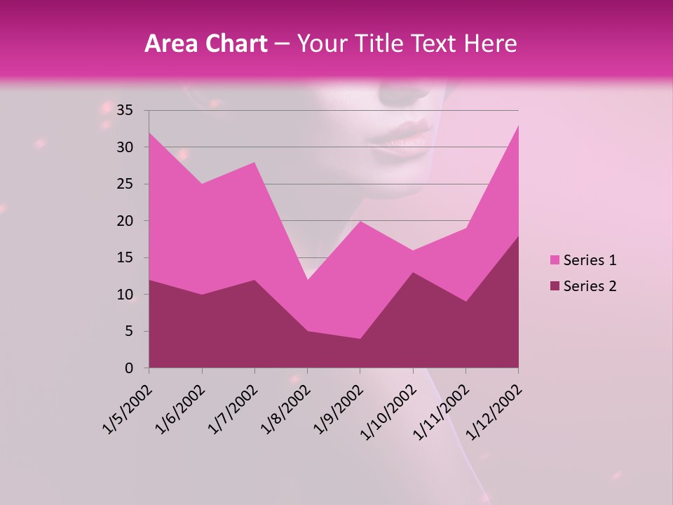 Lights Pink Blur PowerPoint Template
