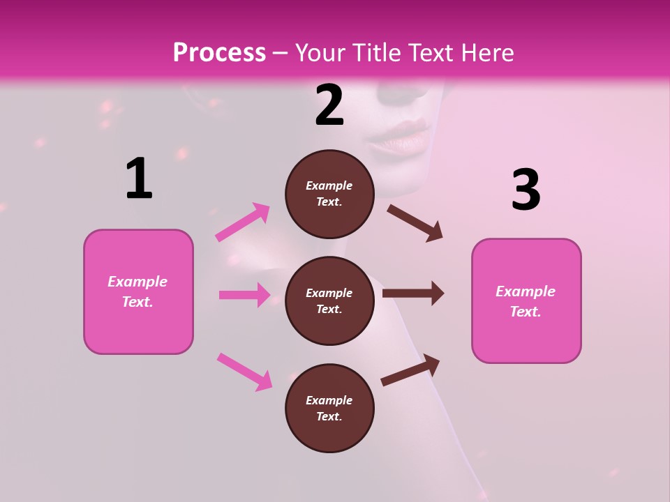 Lights Pink Blur PowerPoint Template