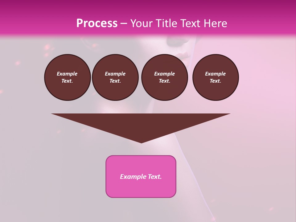 Lights Pink Blur PowerPoint Template