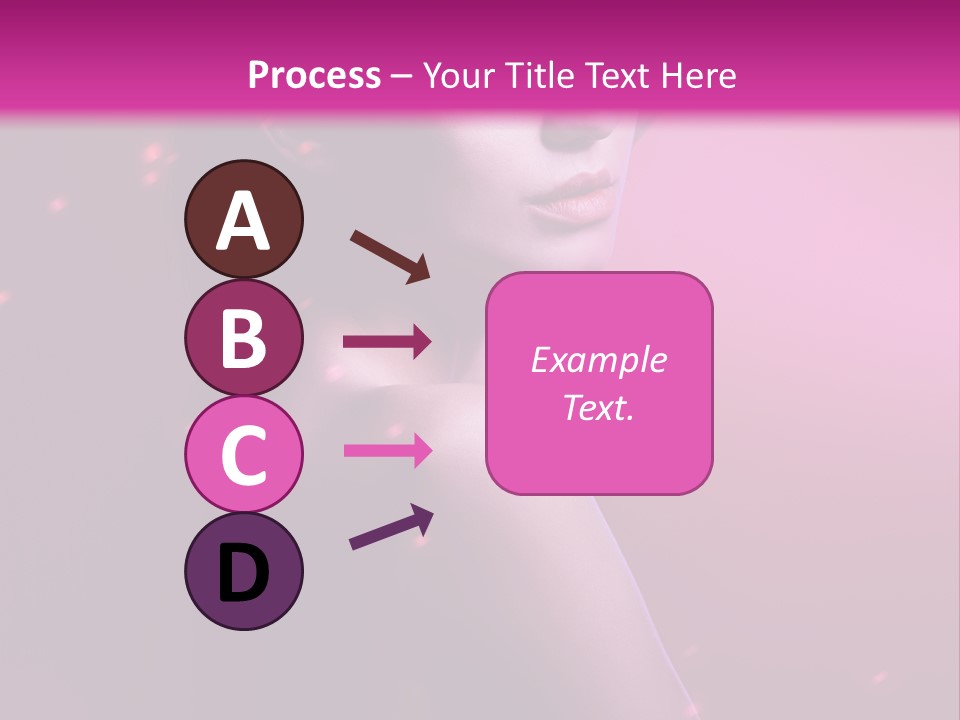 Lights Pink Blur PowerPoint Template