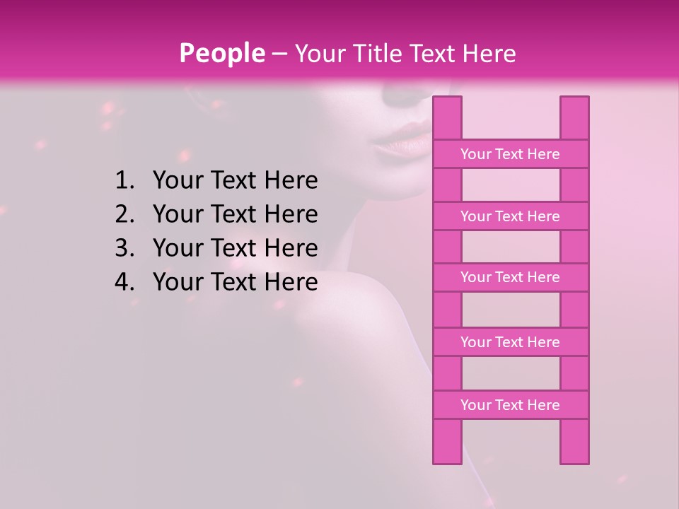 Lights Pink Blur PowerPoint Template