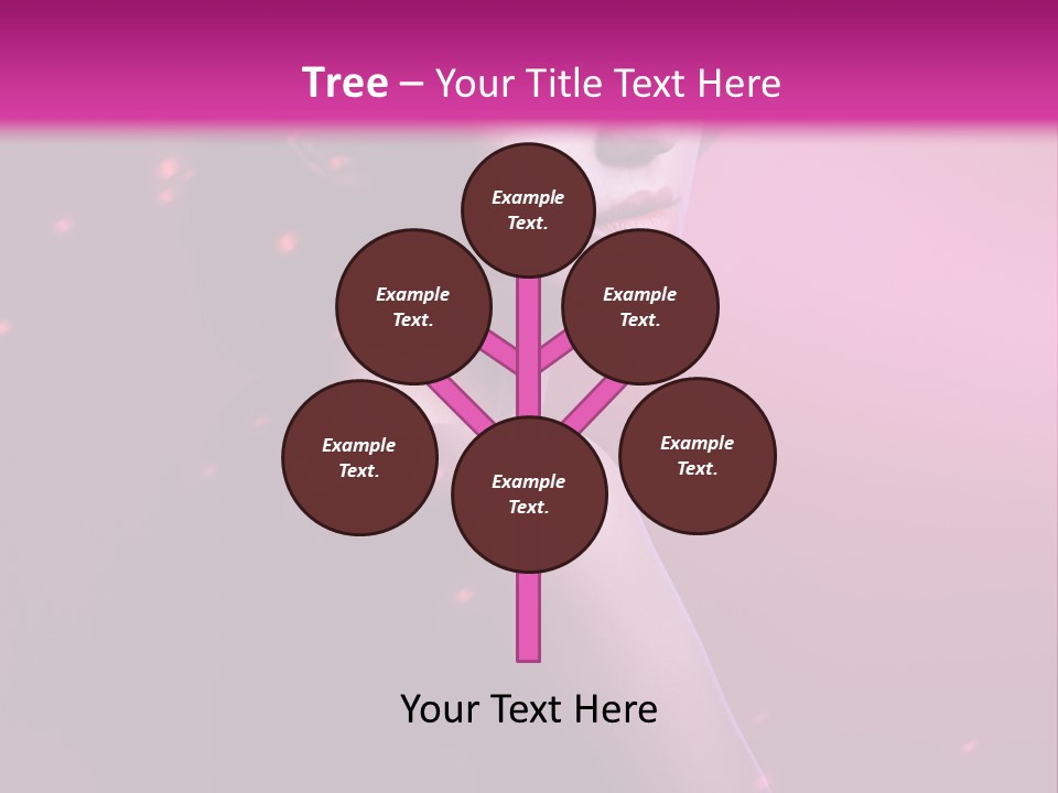 Lights Pink Blur PowerPoint Template
