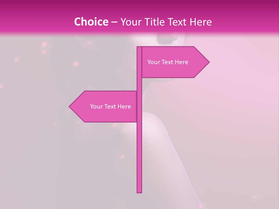 Lights Pink Blur PowerPoint Template