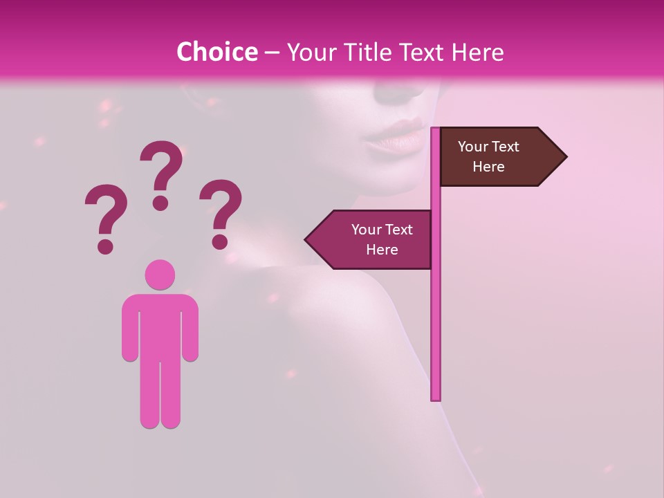 Lights Pink Blur PowerPoint Template