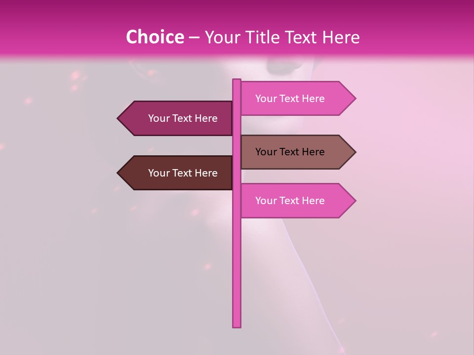 Lights Pink Blur PowerPoint Template