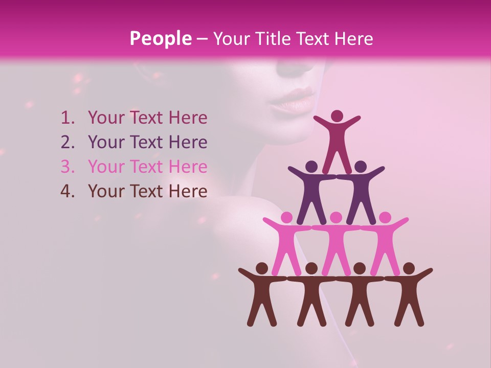 Lights Pink Blur PowerPoint Template