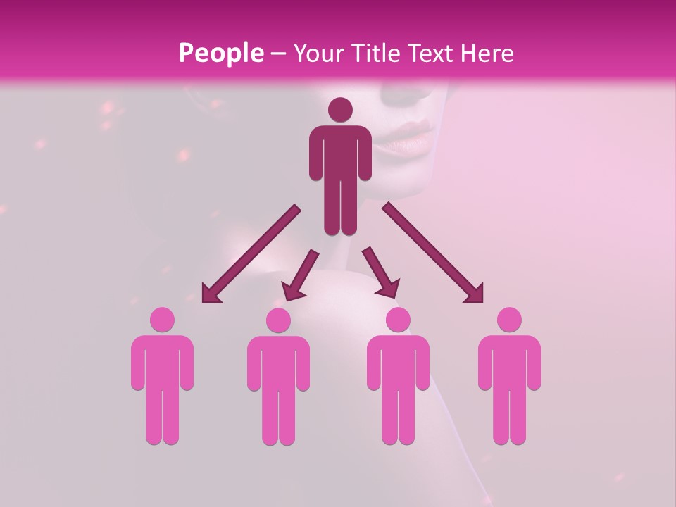 Lights Pink Blur PowerPoint Template