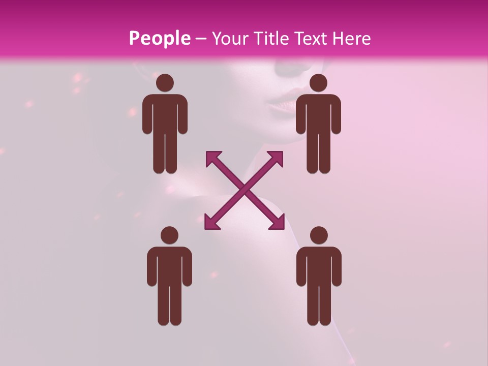 Lights Pink Blur PowerPoint Template