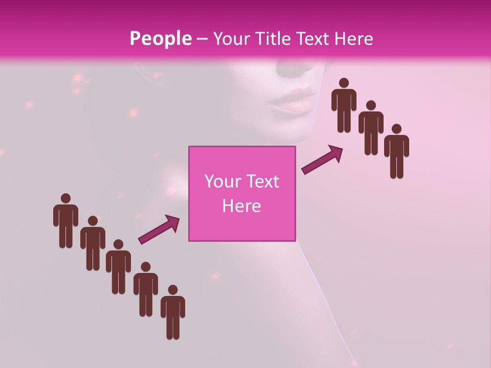 Lights Pink Blur PowerPoint Template