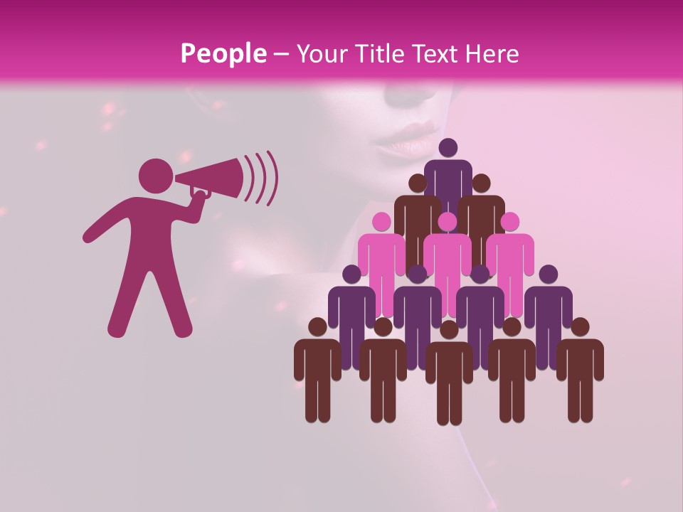 Lights Pink Blur PowerPoint Template