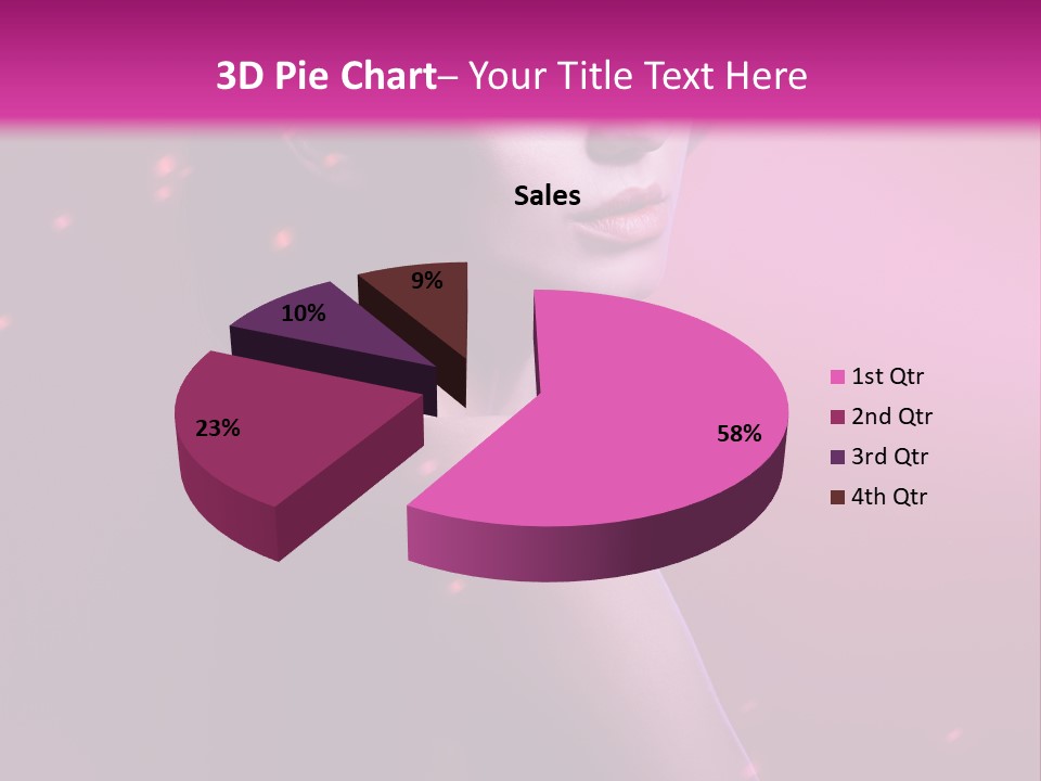 Lights Pink Blur PowerPoint Template