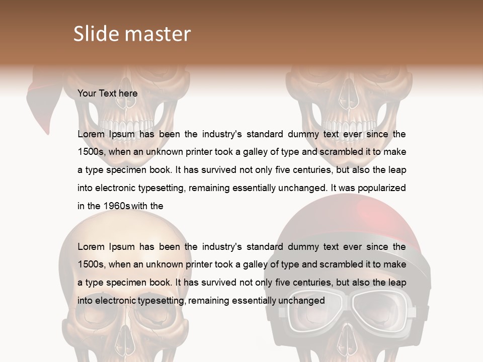 Yellow Blue Tricorn PowerPoint Template