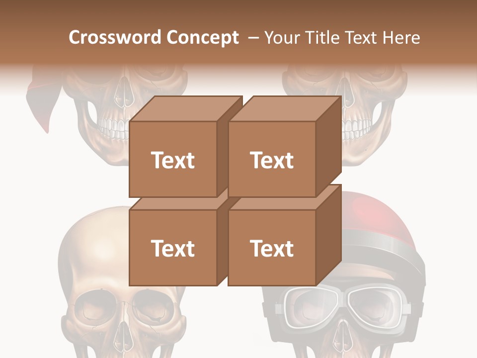 Yellow Blue Tricorn PowerPoint Template