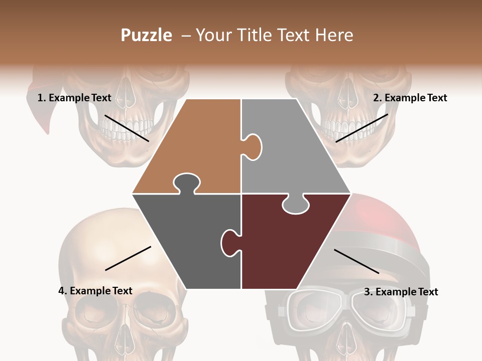 Yellow Blue Tricorn PowerPoint Template