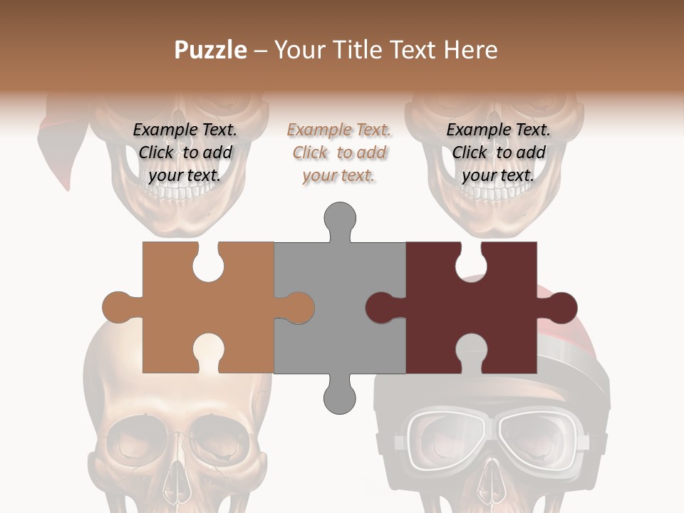 Yellow Blue Tricorn PowerPoint Template