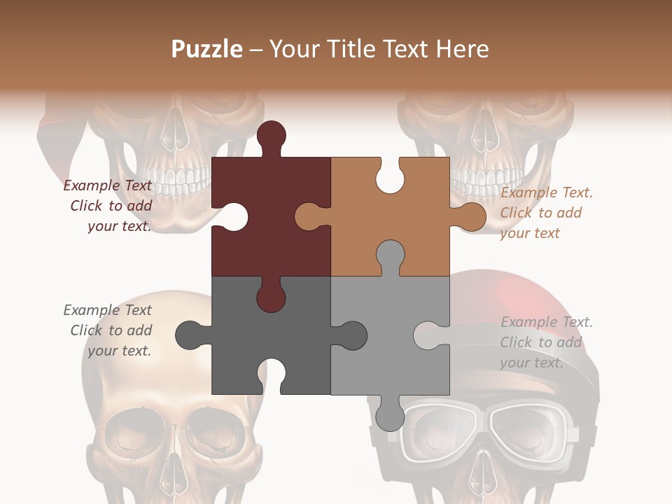 Yellow Blue Tricorn PowerPoint Template