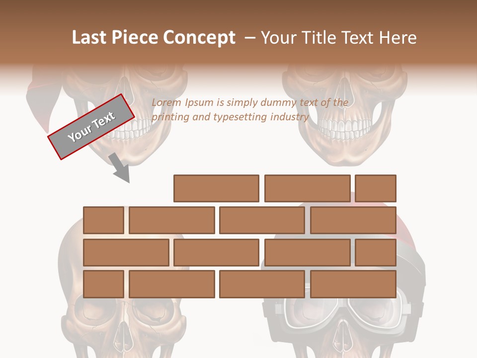 Yellow Blue Tricorn PowerPoint Template