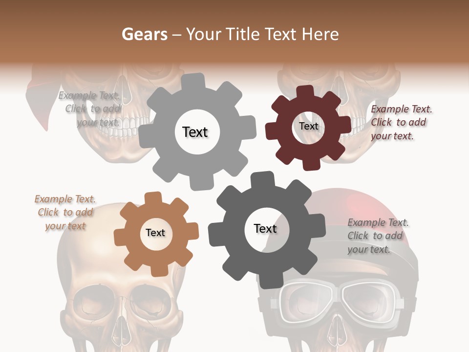 Yellow Blue Tricorn PowerPoint Template