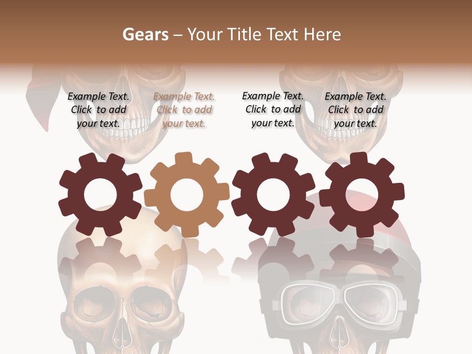 Yellow Blue Tricorn PowerPoint Template