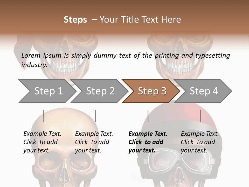 Yellow Blue Tricorn PowerPoint Template