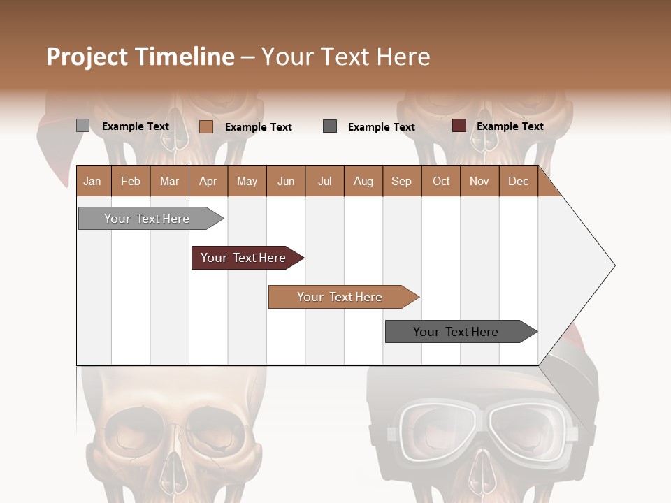 Yellow Blue Tricorn PowerPoint Template