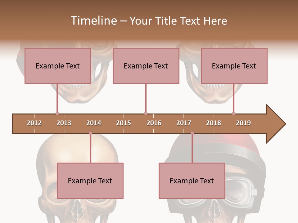 Yellow Blue Tricorn PowerPoint Template