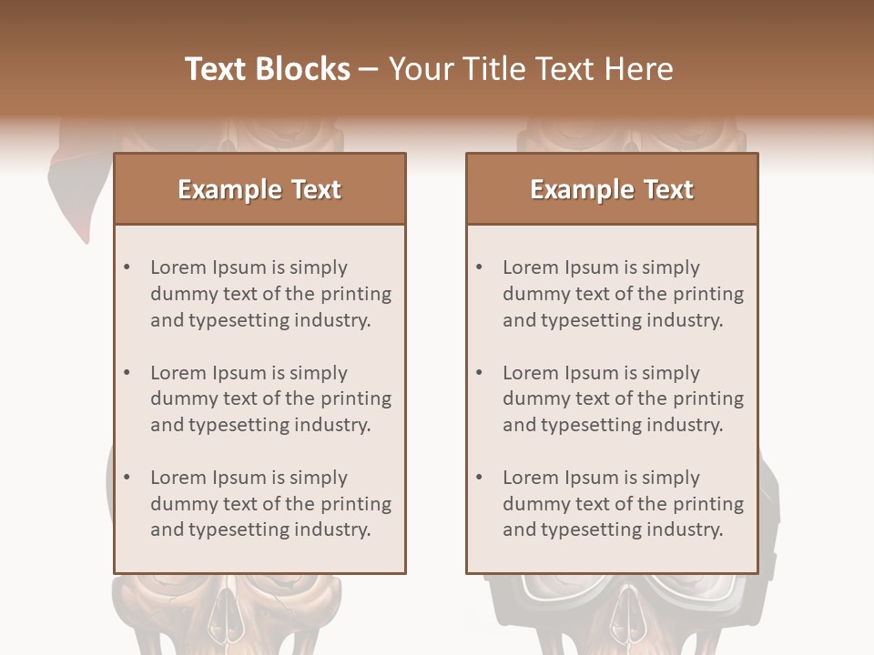 Yellow Blue Tricorn PowerPoint Template