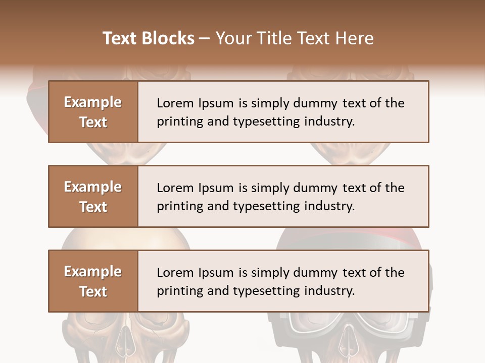 Yellow Blue Tricorn PowerPoint Template