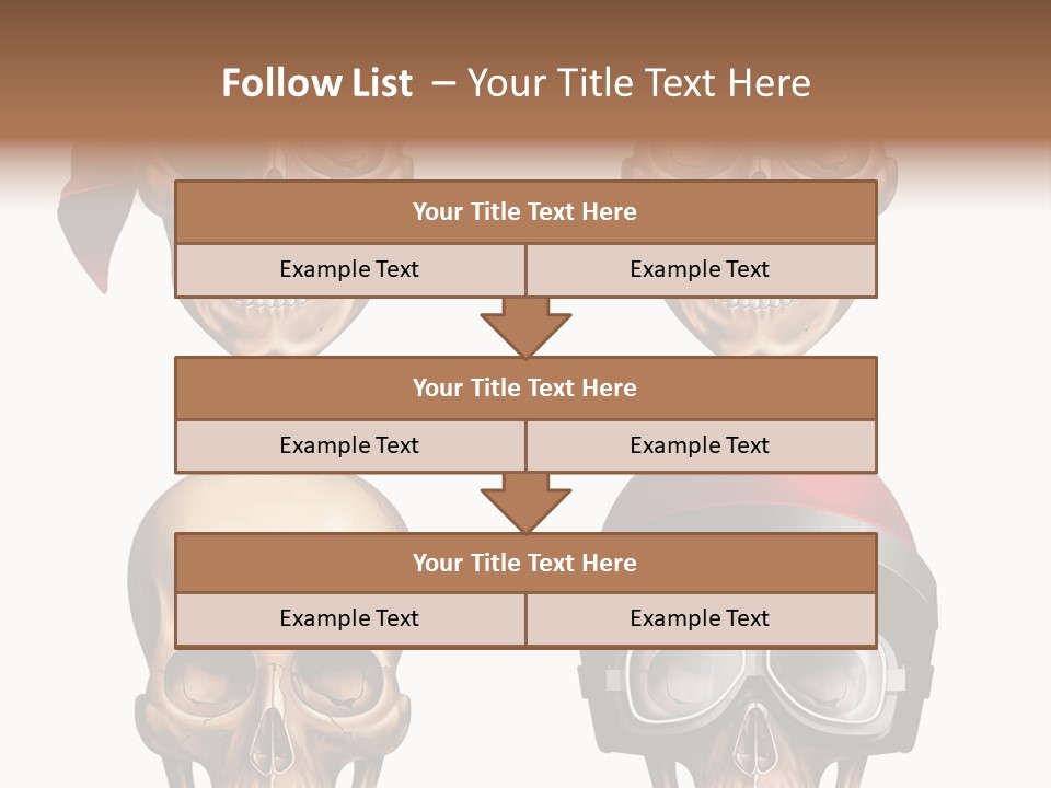 Yellow Blue Tricorn PowerPoint Template