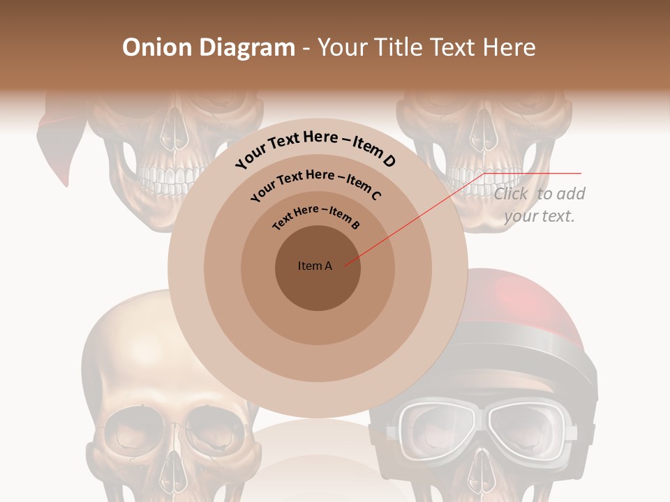 Yellow Blue Tricorn PowerPoint Template