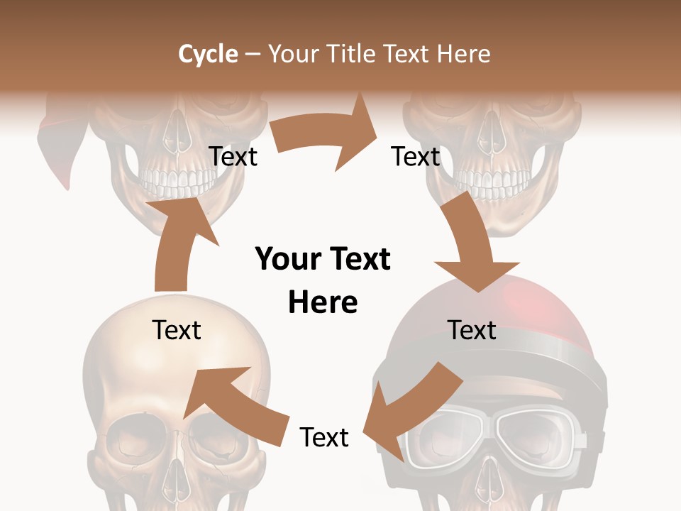 Yellow Blue Tricorn PowerPoint Template