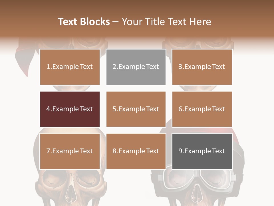 Yellow Blue Tricorn PowerPoint Template